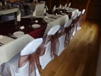 Chair Cover Hire Chocolate Sash